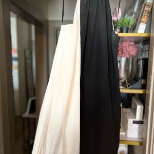 Bebe Monochrome Halter Dress